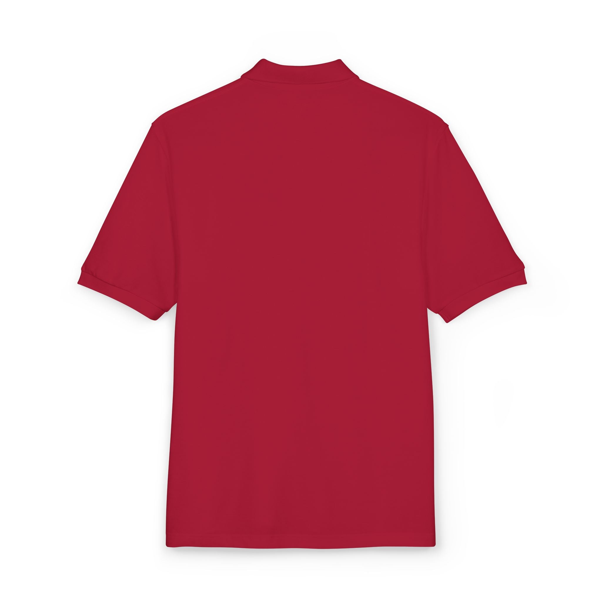 Embroidered "Wings Up" Polo Shirt — Minimalist Casual Polo