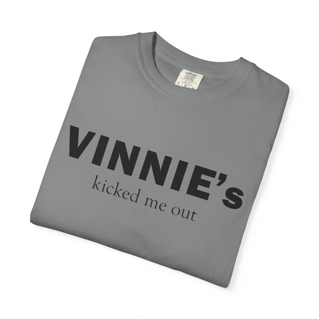 Vinnie’s Kicked Me Out T-Shirt — Retro Diner Photo Graphic Tee