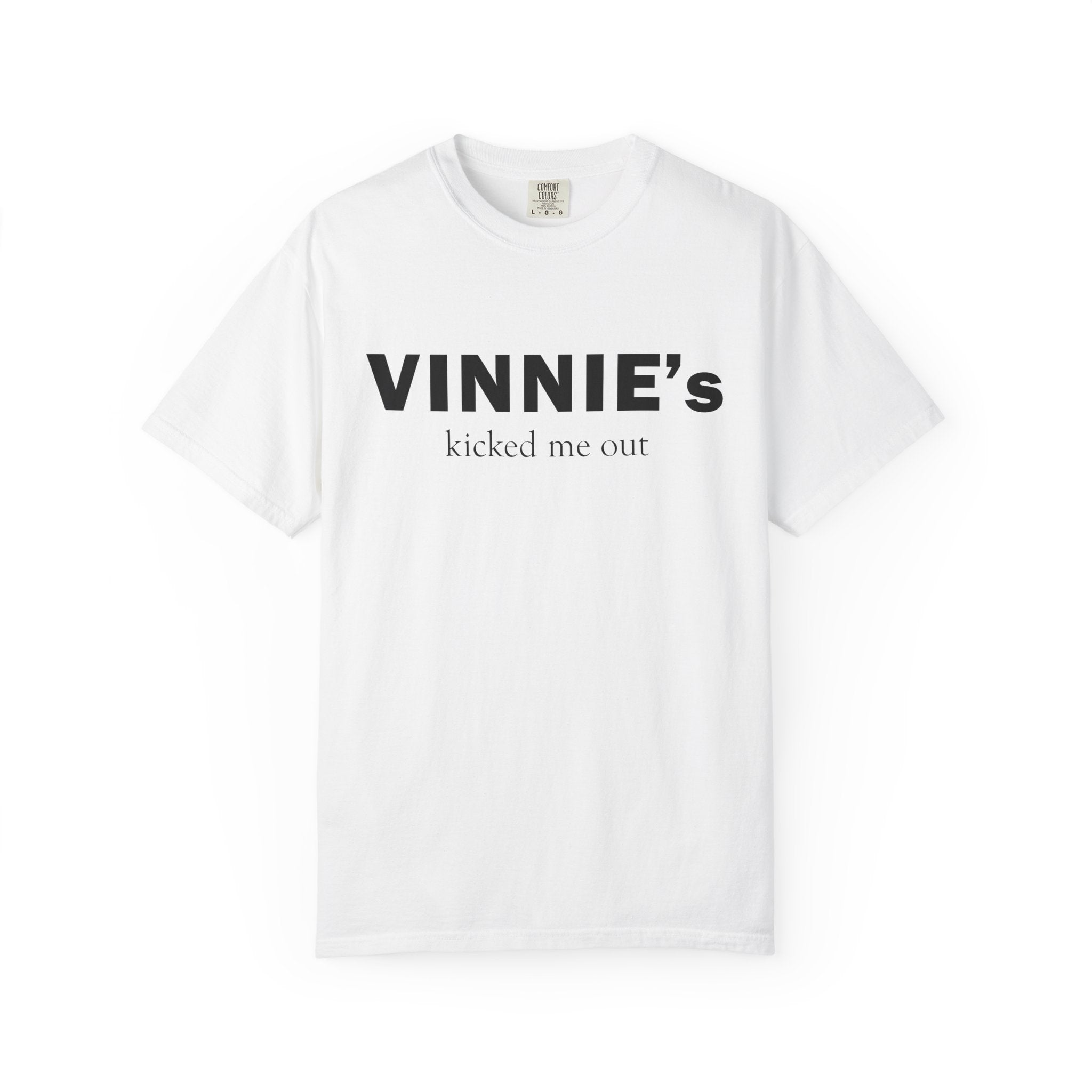 Vinnie’s Kicked Me Out T-Shirt — Retro Diner Photo Graphic Tee