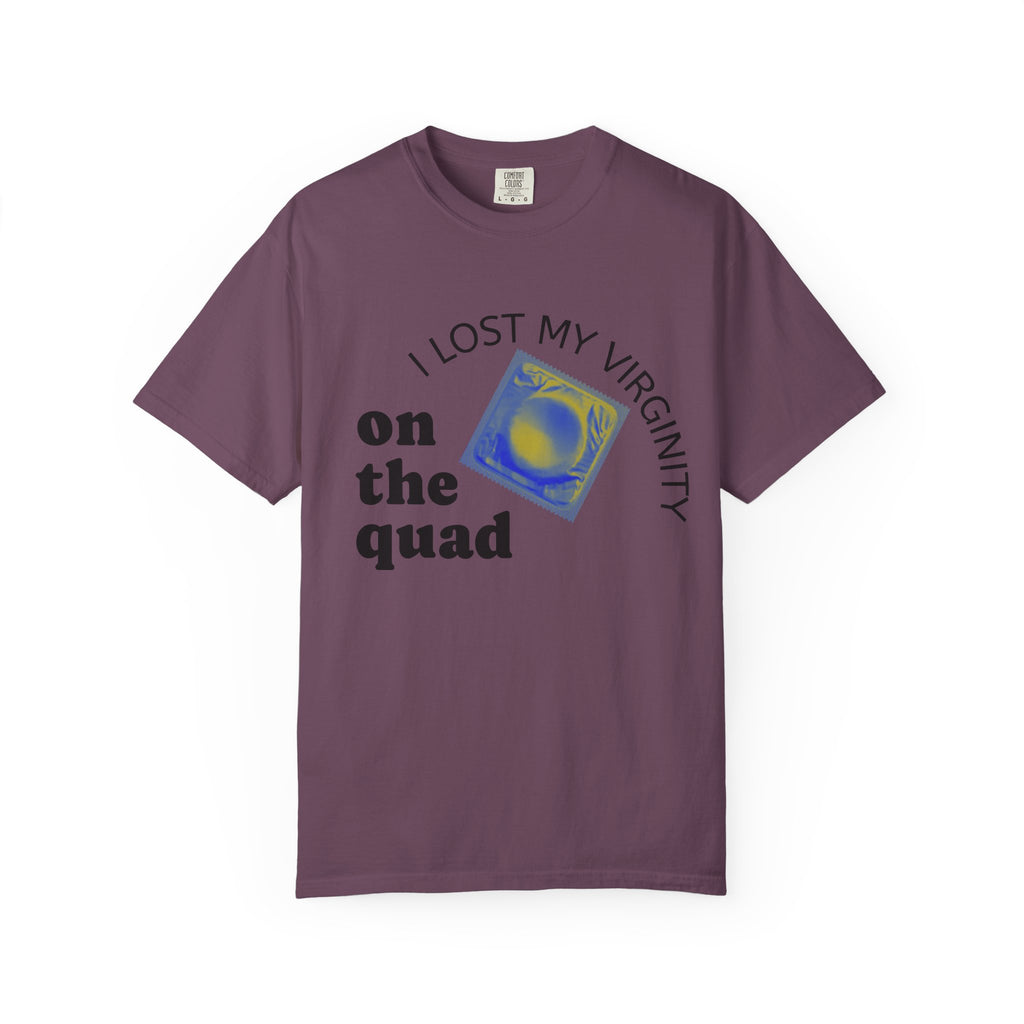 I Lost My Virginity on the Quad T-Shirt — College Campus Graphic Tee