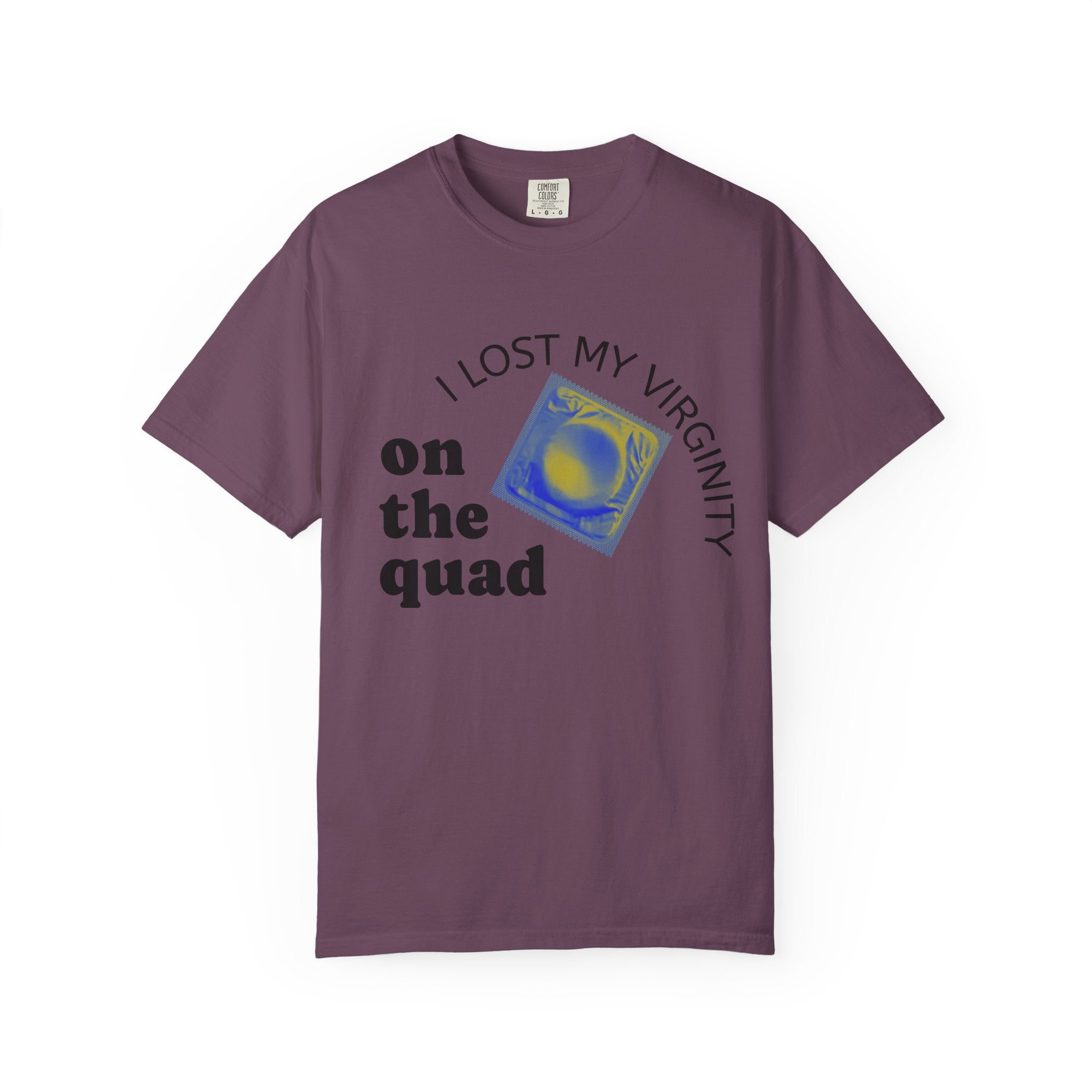 I Lost My Virginity on the Quad T-Shirt — College Campus Graphic Tee