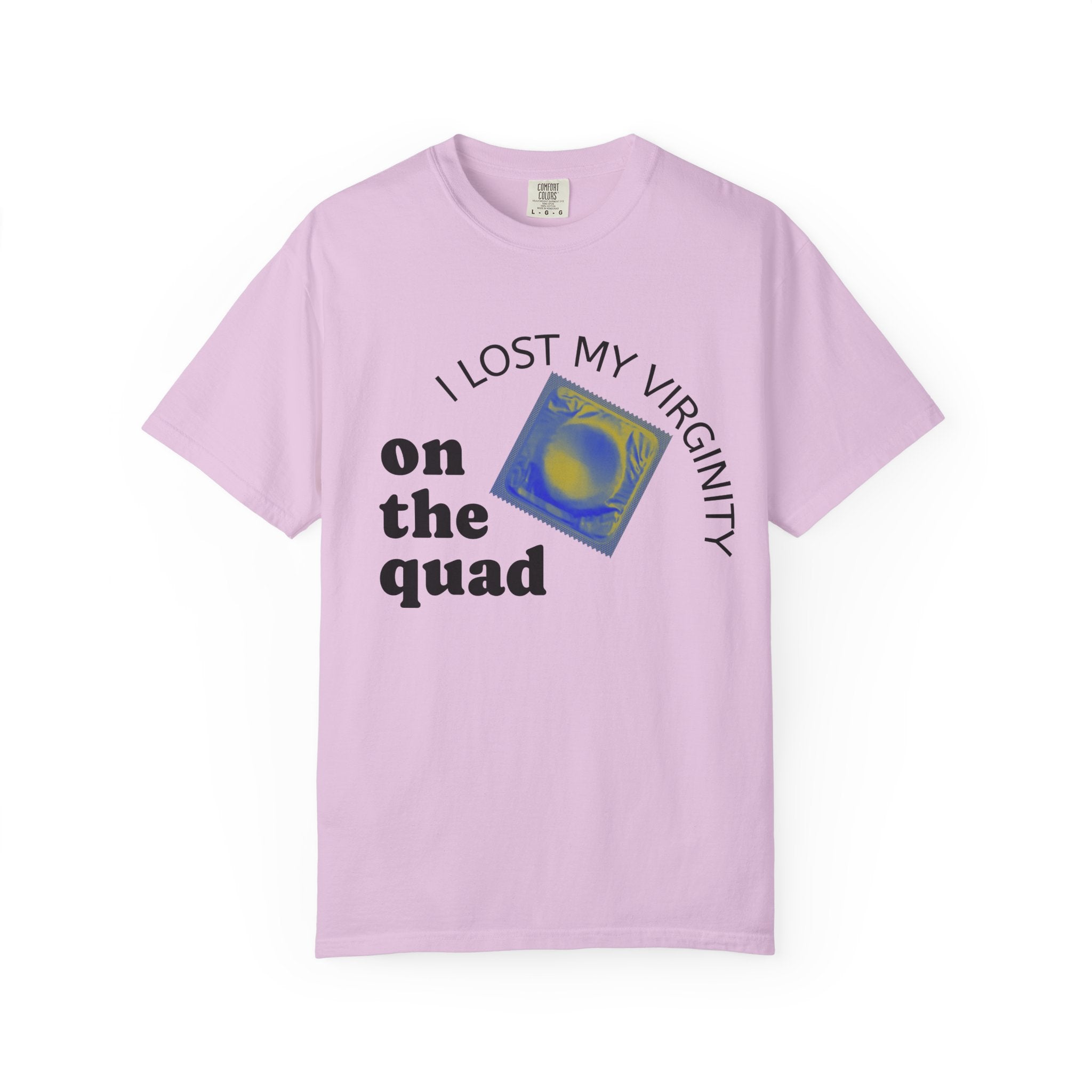 I Lost My Virginity on the Quad T-Shirt — College Campus Graphic Tee