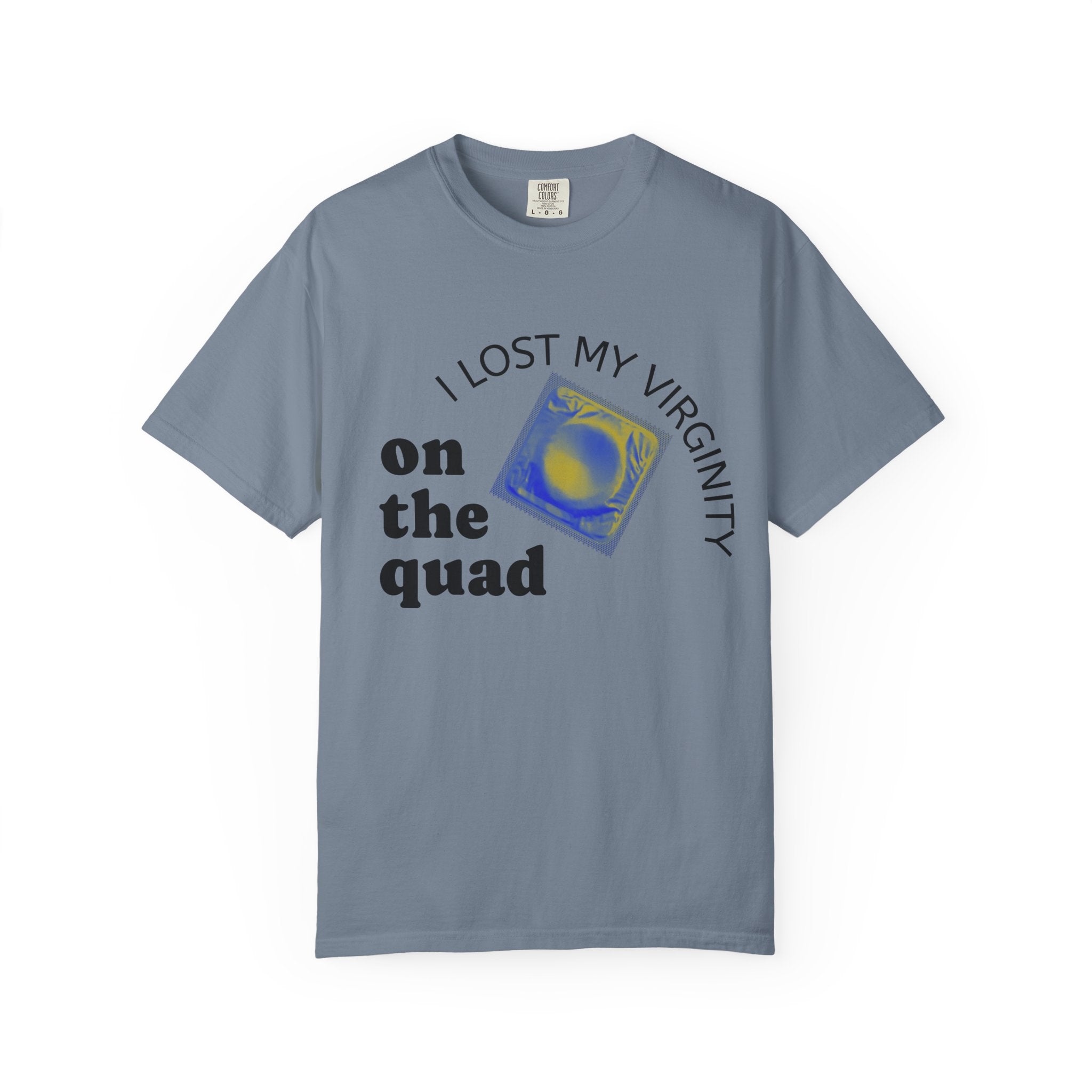 I Lost My Virginity on the Quad T-Shirt — College Campus Graphic Tee