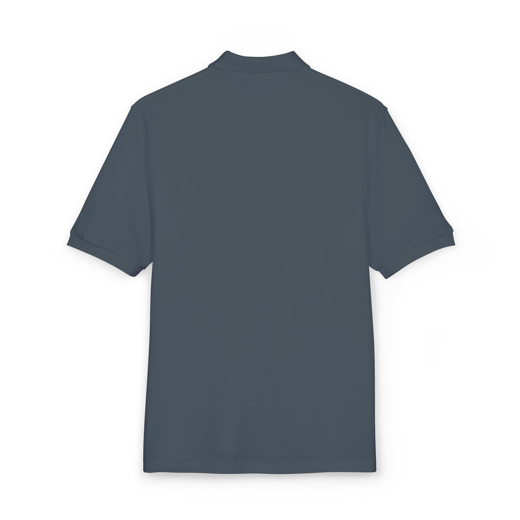 Embroidered "Wings Up" Polo Shirt — Minimalist Casual Polo