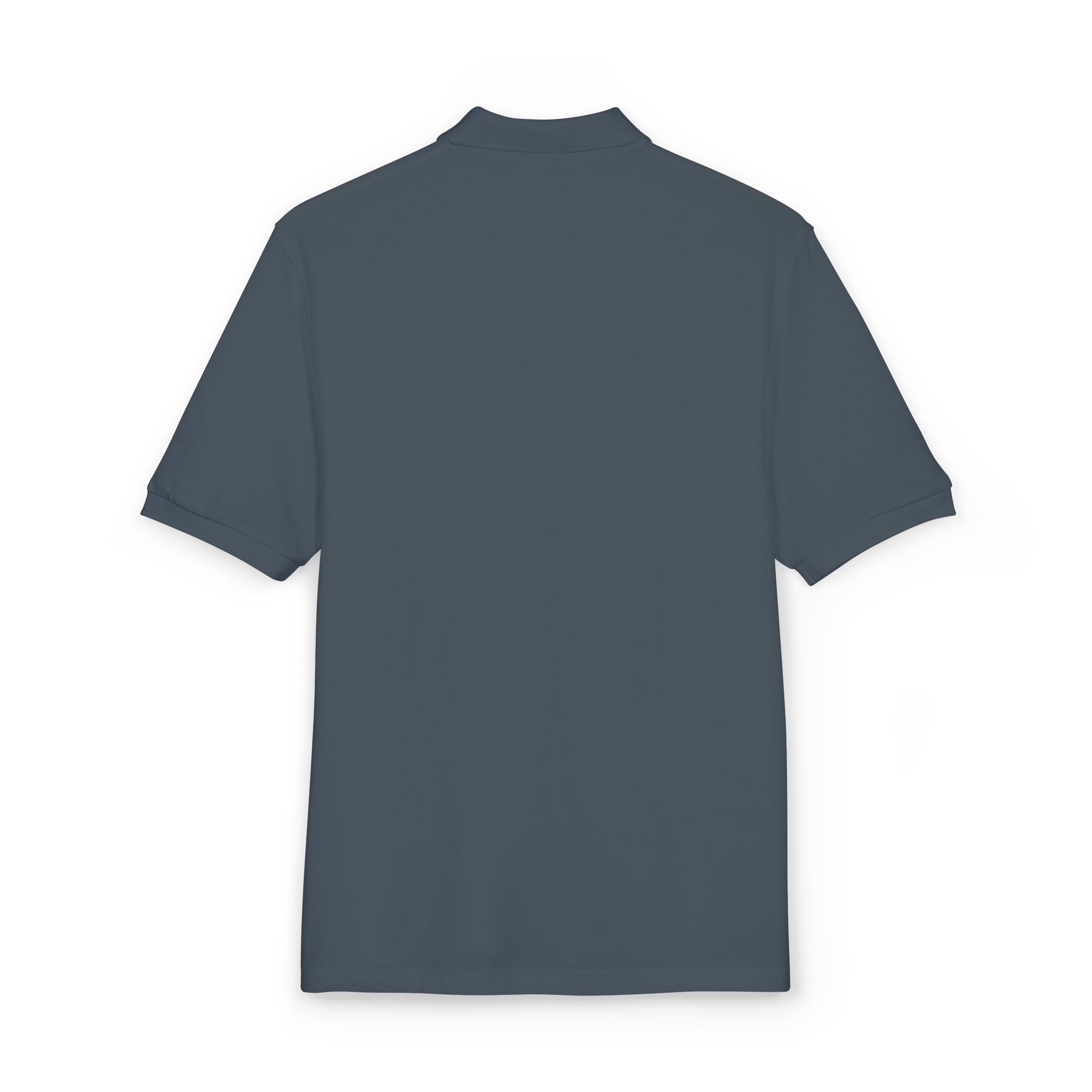 Embroidered "Wings Up" Polo Shirt — Minimalist Casual Polo