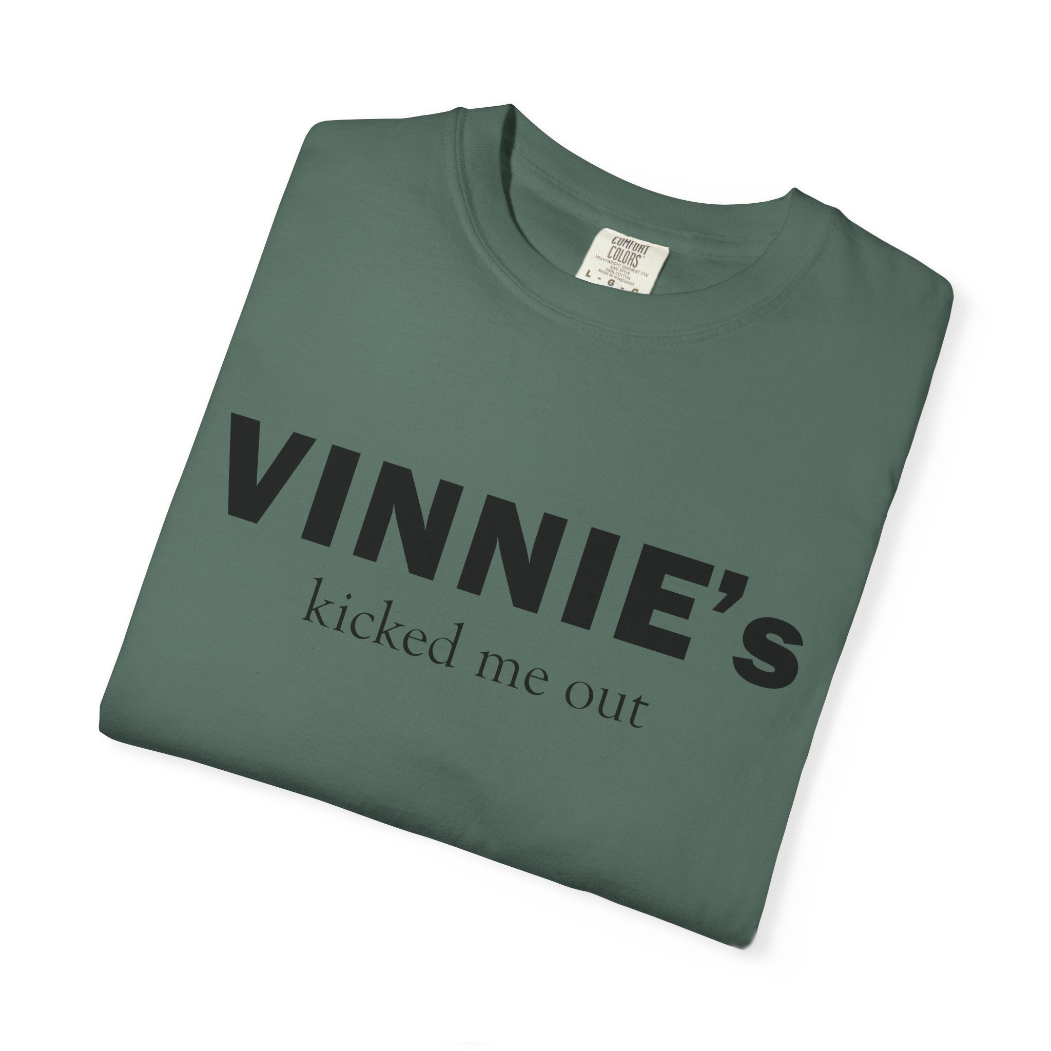 Vinnie’s Kicked Me Out T-Shirt — Retro Diner Photo Graphic Tee