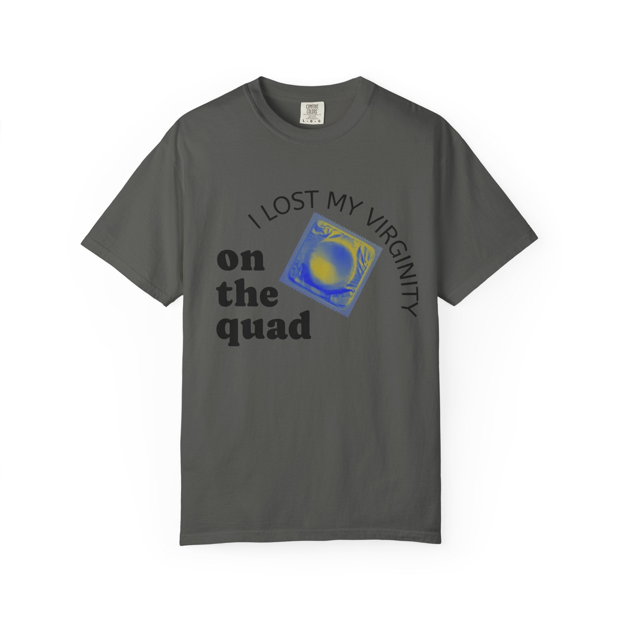 I Lost My Virginity on the Quad T-Shirt — College Campus Graphic Tee