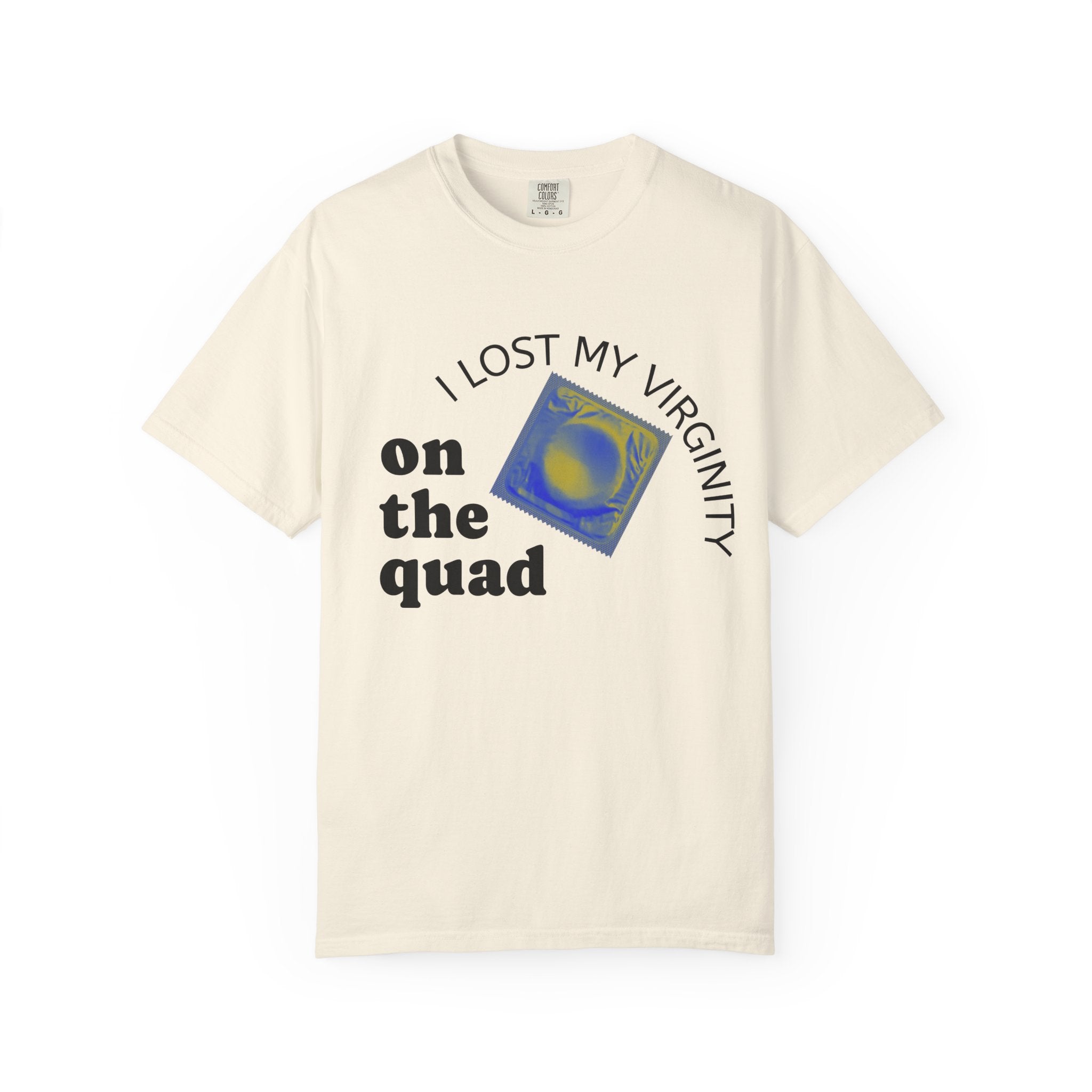 I Lost My Virginity on the Quad T-Shirt — College Campus Graphic Tee