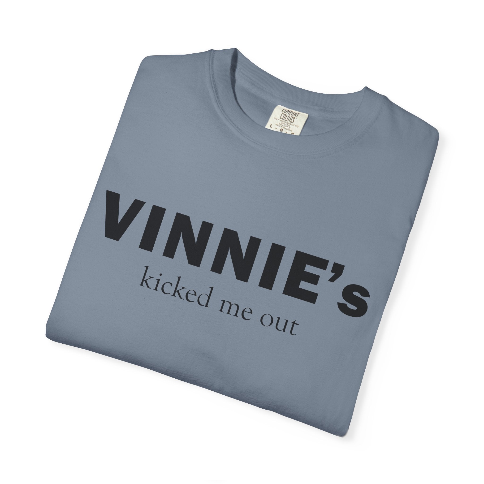 Vinnie’s Kicked Me Out T-Shirt — Retro Diner Photo Graphic Tee