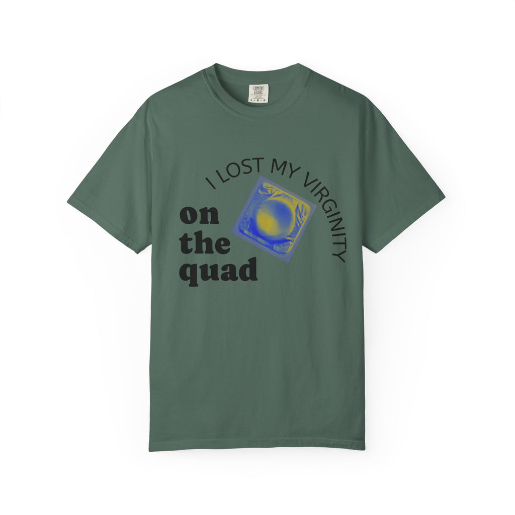 I Lost My Virginity on the Quad T-Shirt — College Campus Graphic Tee