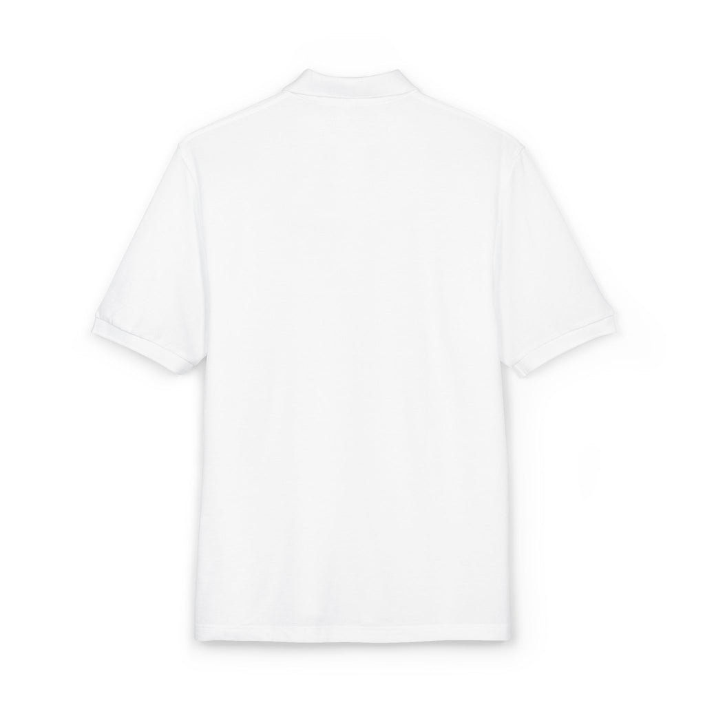 Embroidered "Wings Up" Polo Shirt — Minimalist Casual Polo