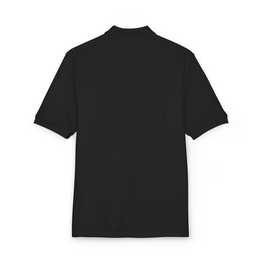 Embroidered "Wings Up" Polo Shirt — Minimalist Casual Polo