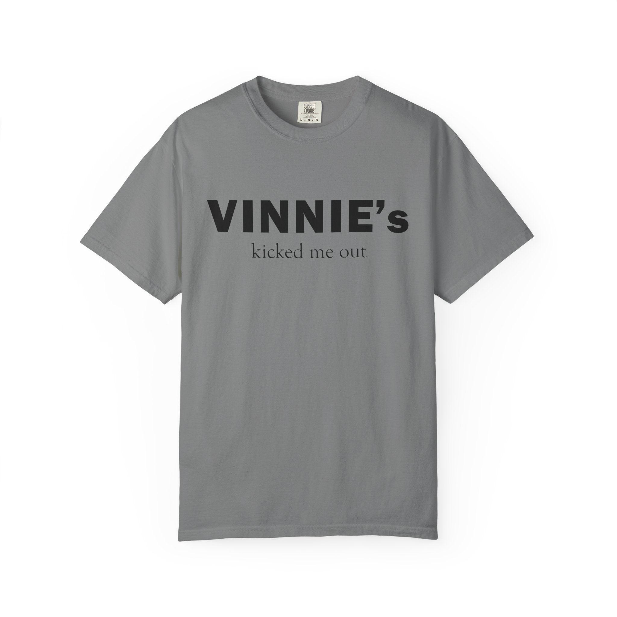 Vinnie’s Kicked Me Out T-Shirt — Retro Diner Photo Graphic Tee