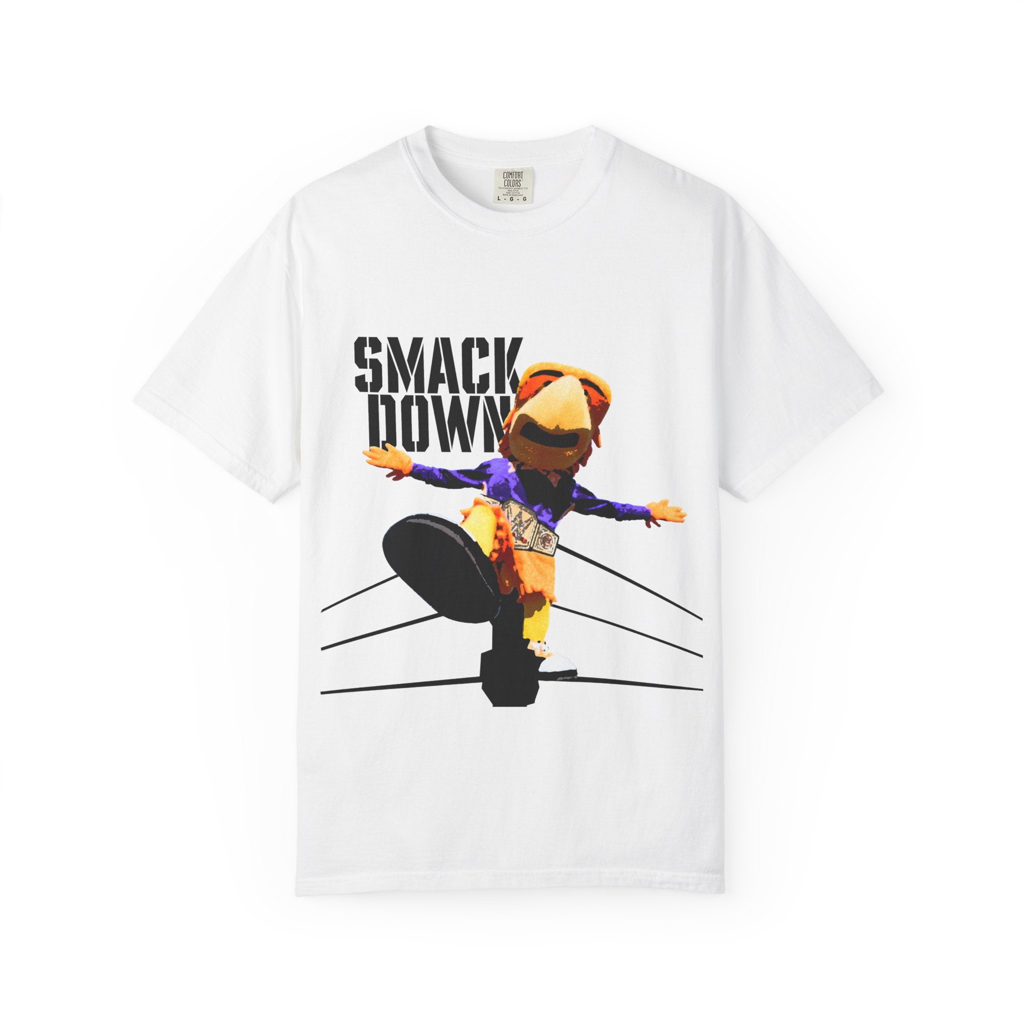 Wrestling Smackdown T-Shirt – Retro Mascot Ring Drop Graphic Tee