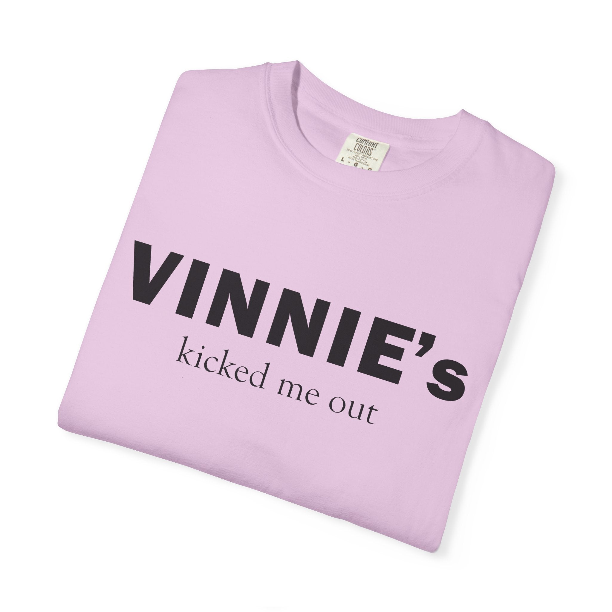 Vinnie’s Kicked Me Out T-Shirt — Retro Diner Photo Graphic Tee