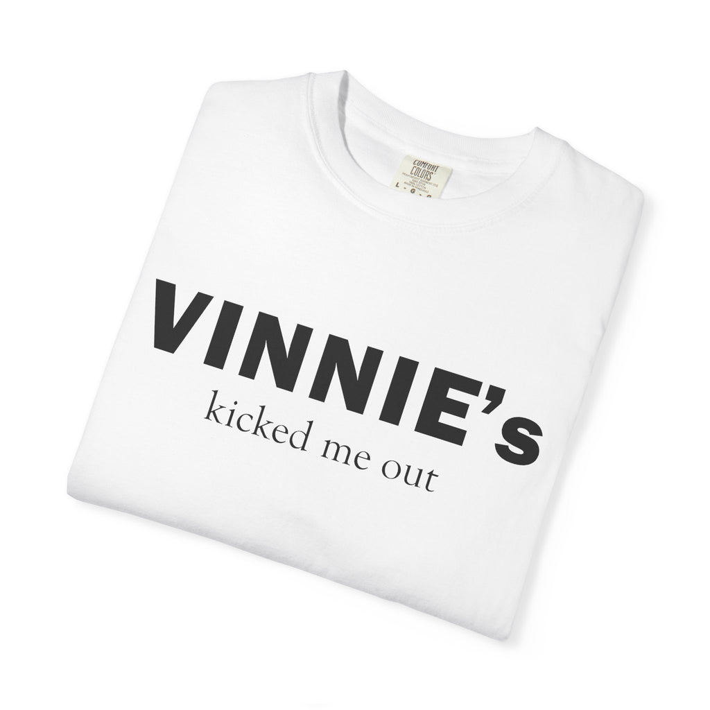 Vinnie’s Kicked Me Out T-Shirt — Retro Diner Photo Graphic Tee