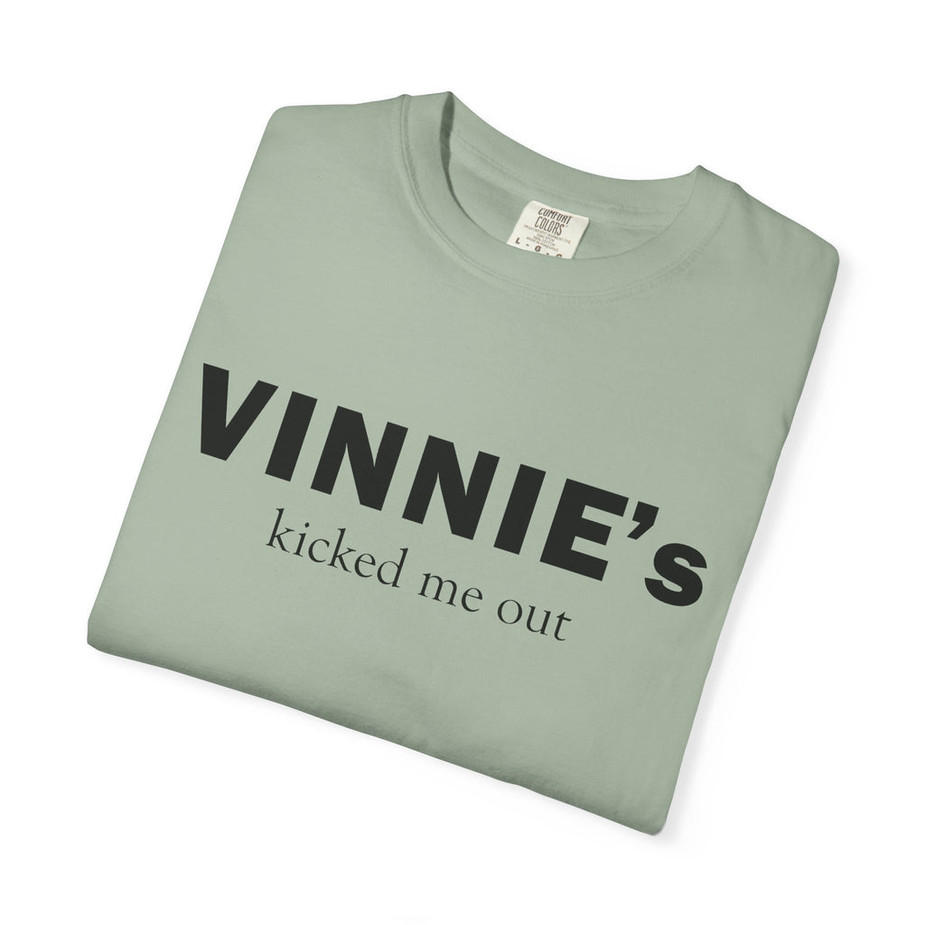 Vinnie’s Kicked Me Out T-Shirt — Retro Diner Photo Graphic Tee