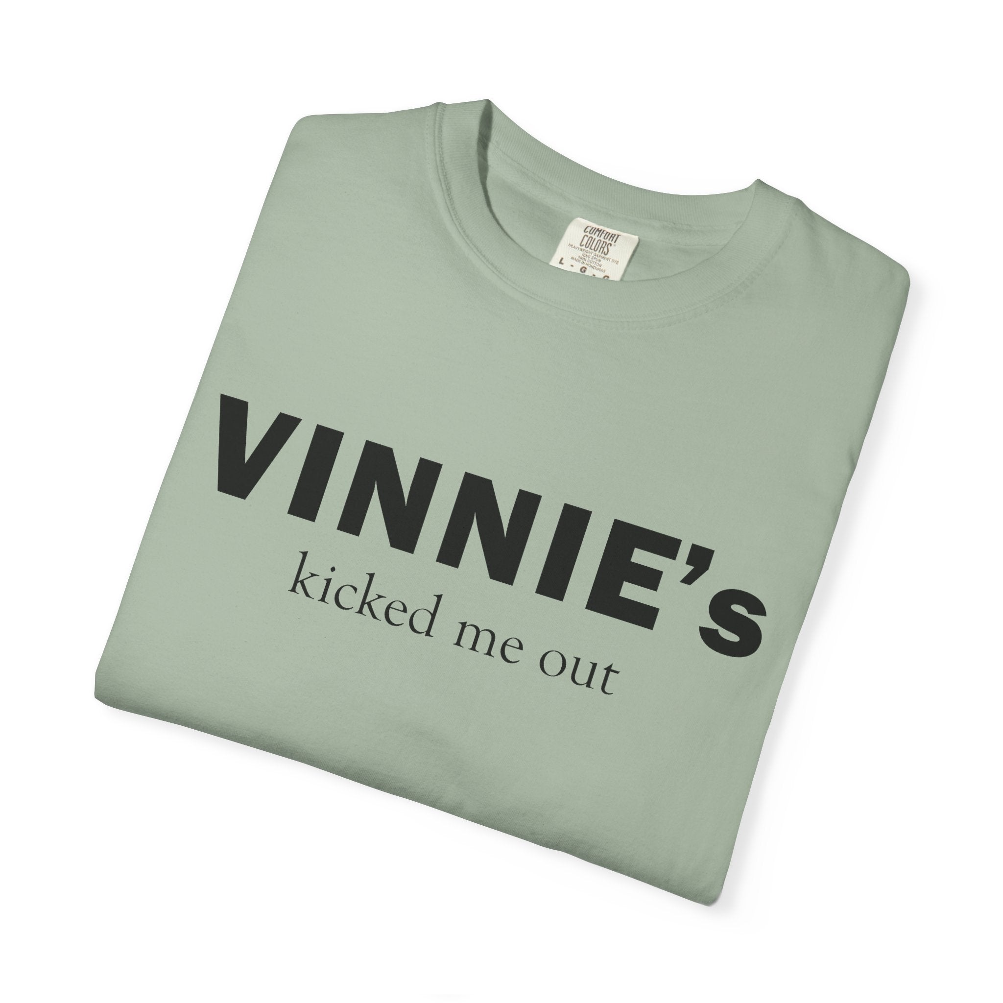 Vinnie’s Kicked Me Out T-Shirt — Retro Diner Photo Graphic Tee