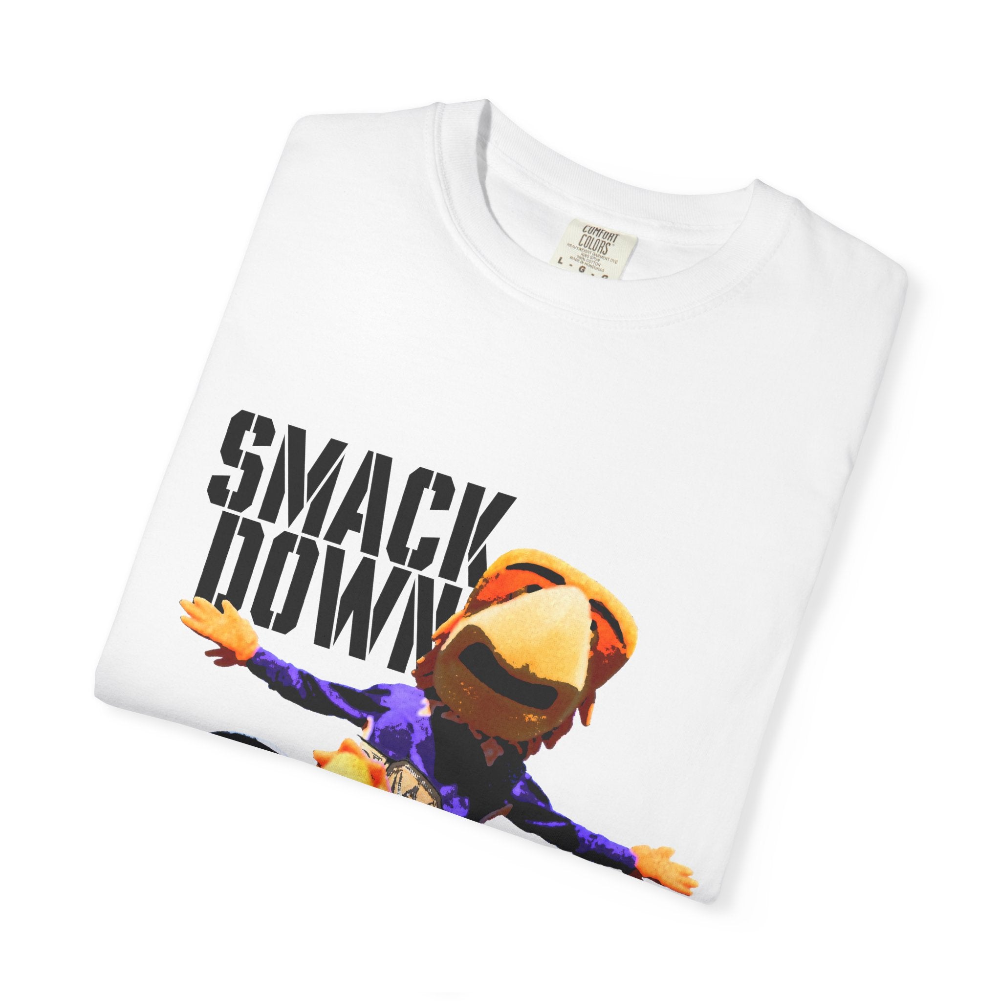 Wrestling Smackdown T-Shirt – Retro Mascot Ring Drop Graphic Tee