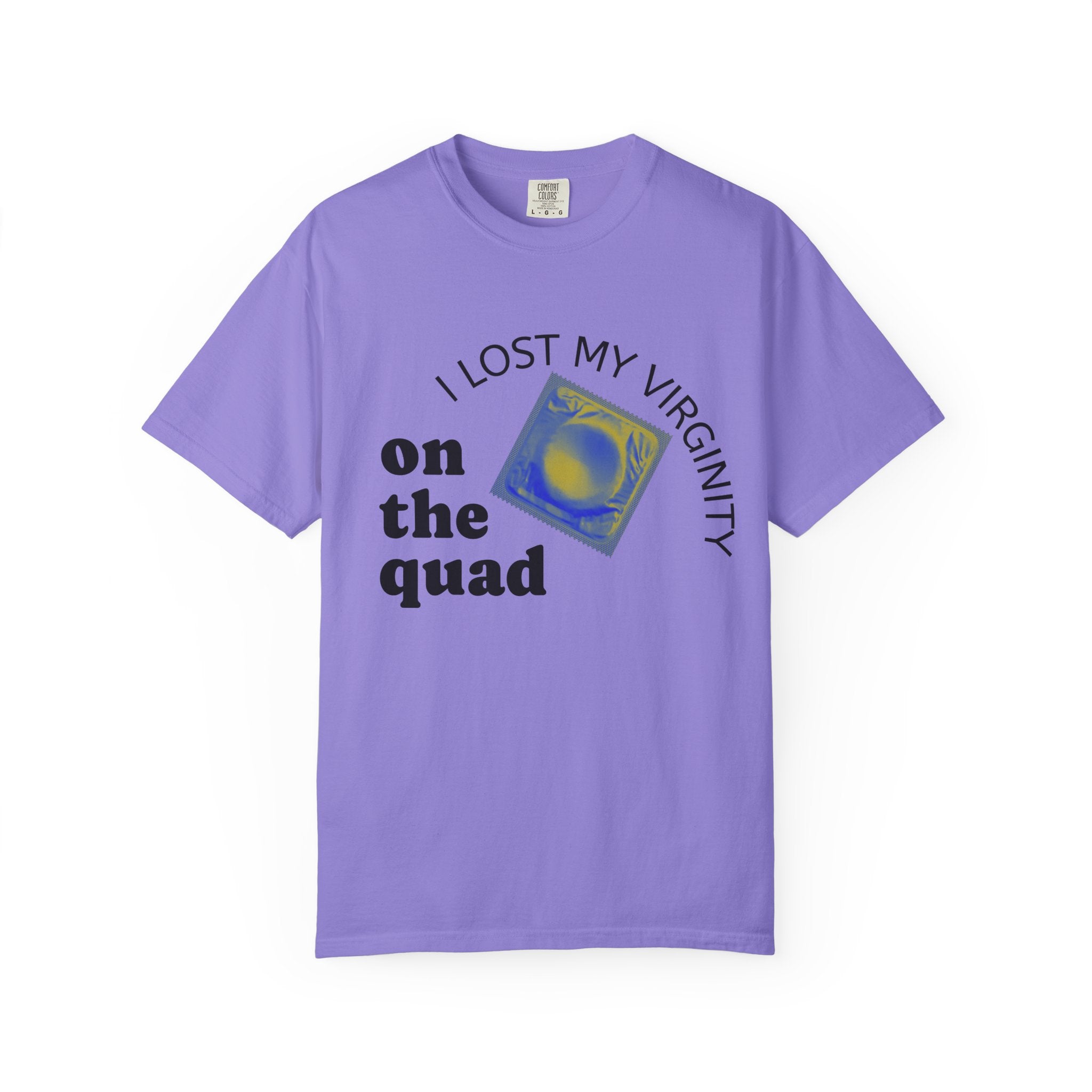 I Lost My Virginity on the Quad T-Shirt — College Campus Graphic Tee